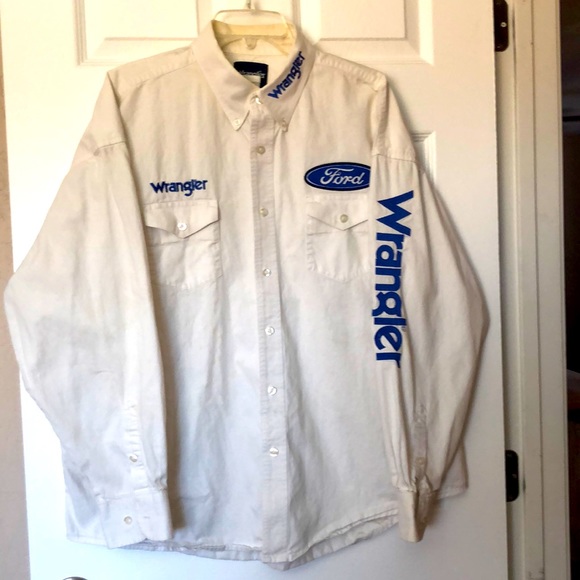 Wrangler Other - Wrangler/Ford XL button down slight stained collar